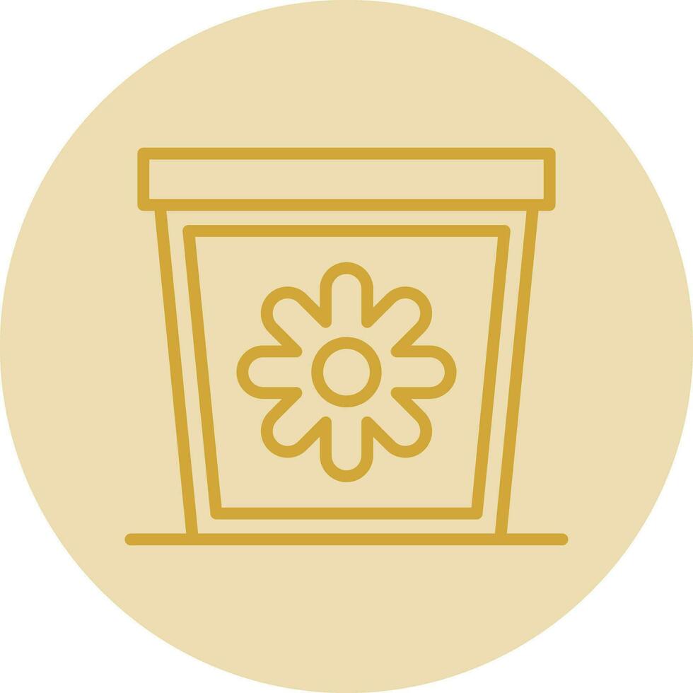 Plant Pot Vector Icon Design