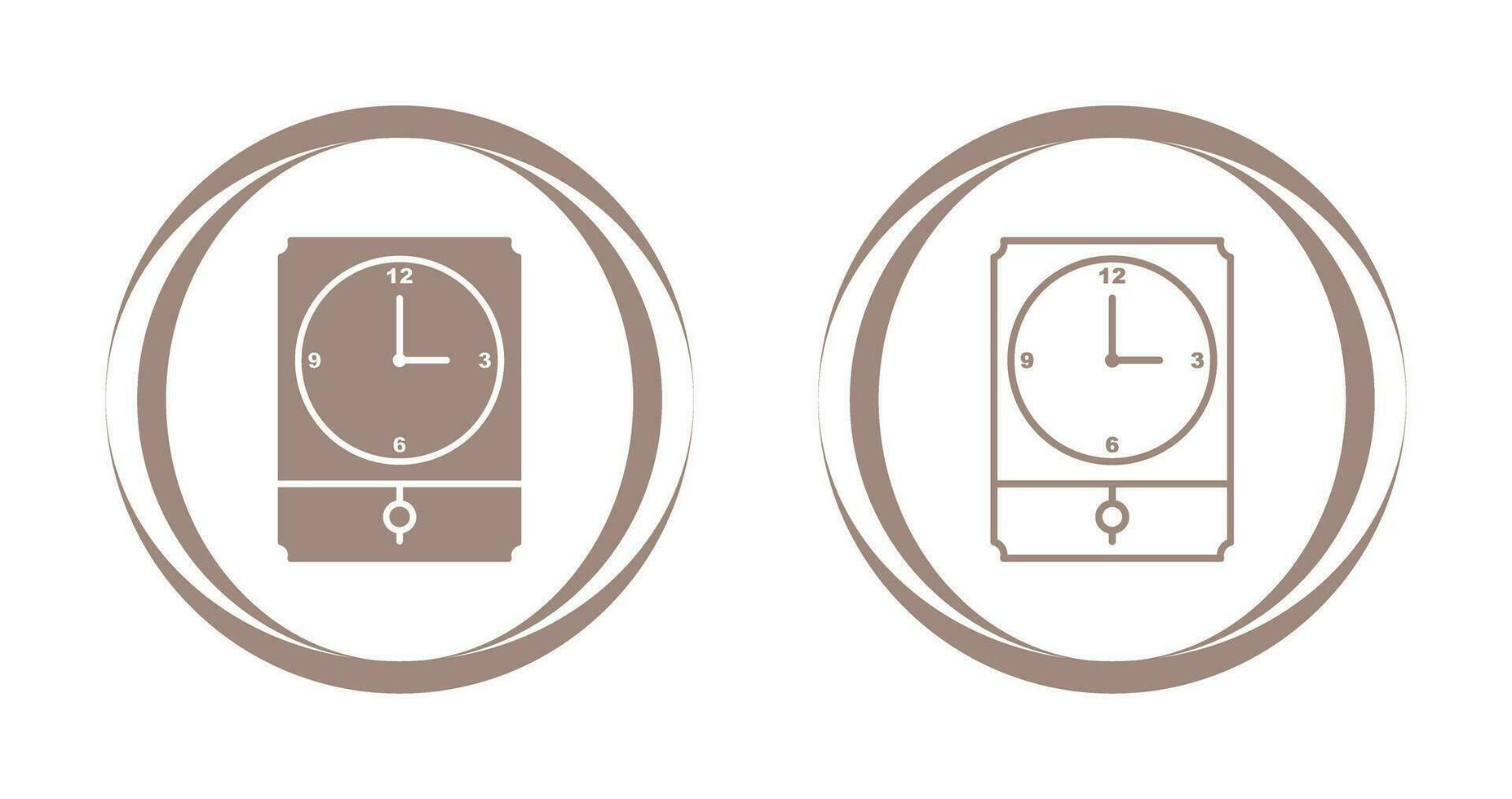 Large Clock Vector Icon