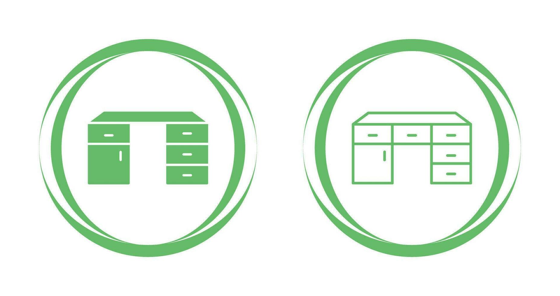 Table with Drawers Vector Icon