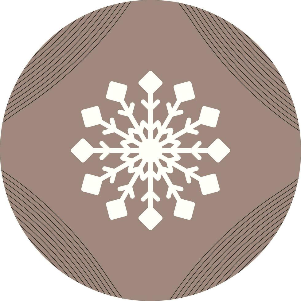 icono de vector de copo de nieve