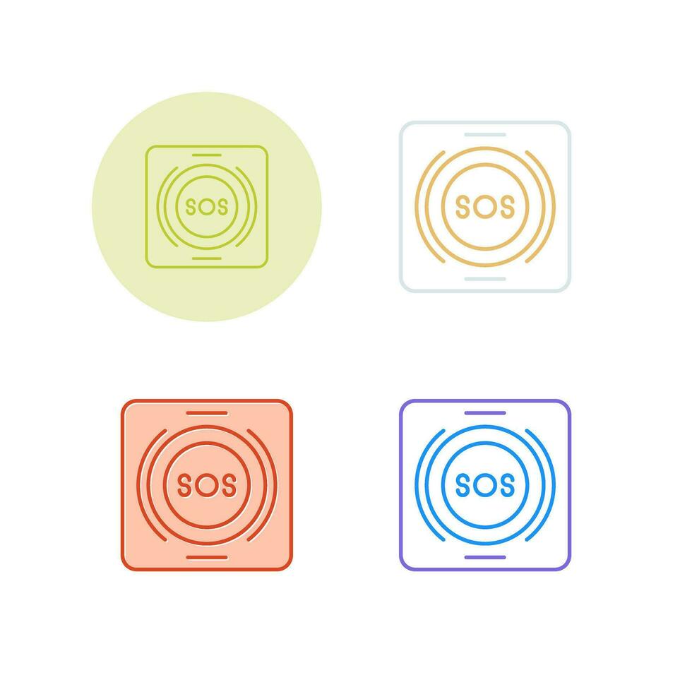 Emergency Button Vector Icon