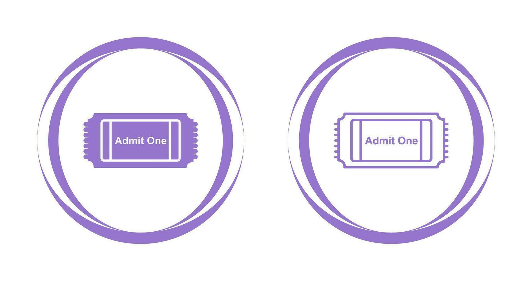 Movie Ticket Vector Icon