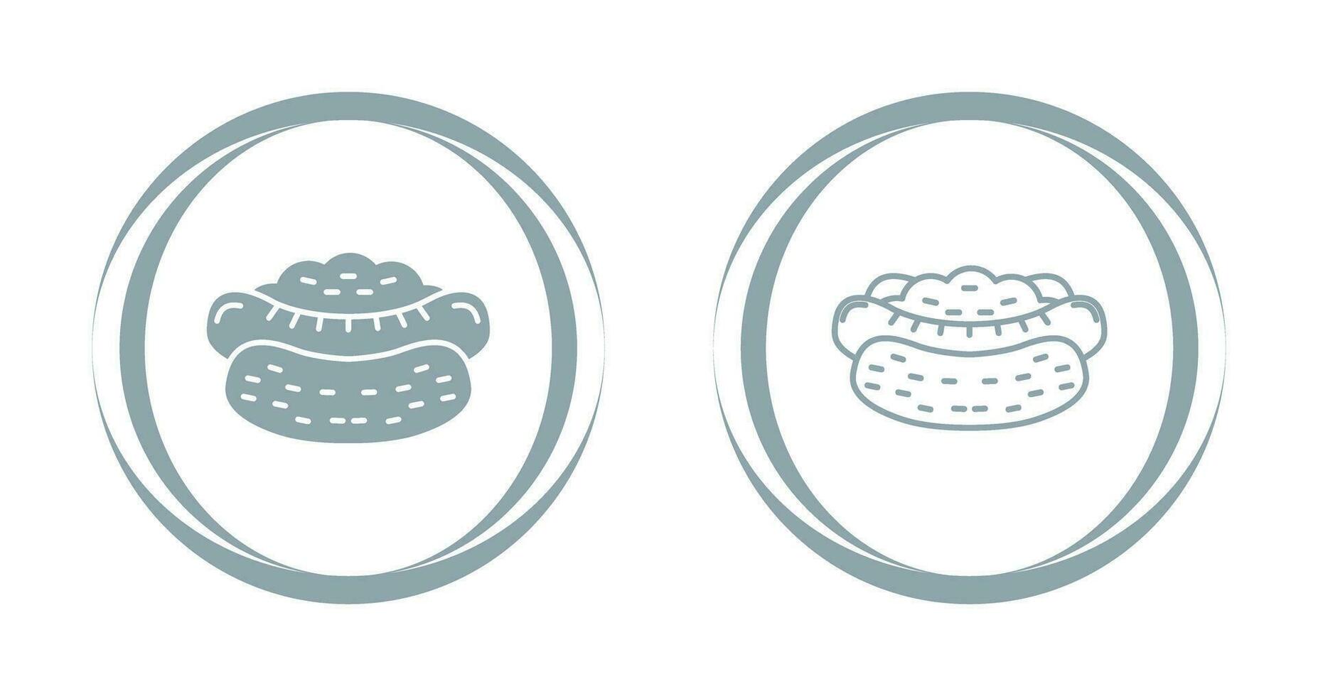 Hot Dog Vector Icon