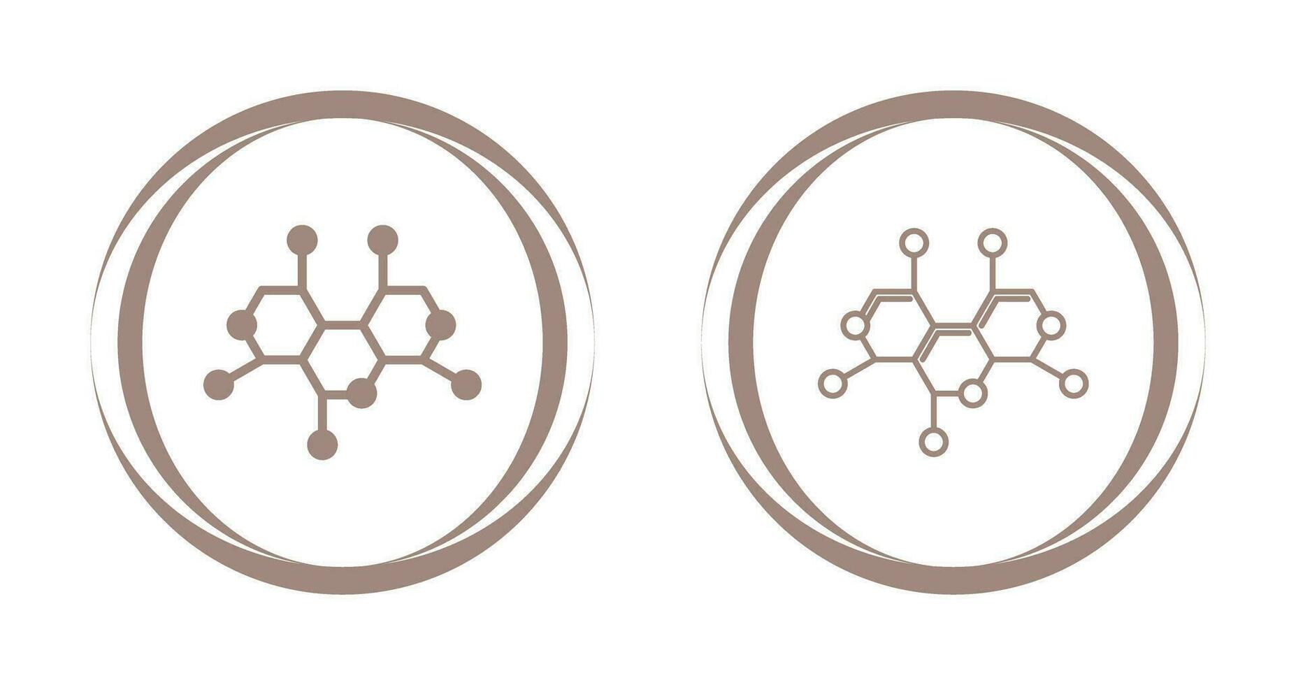 icono de vector de estructura de molécula