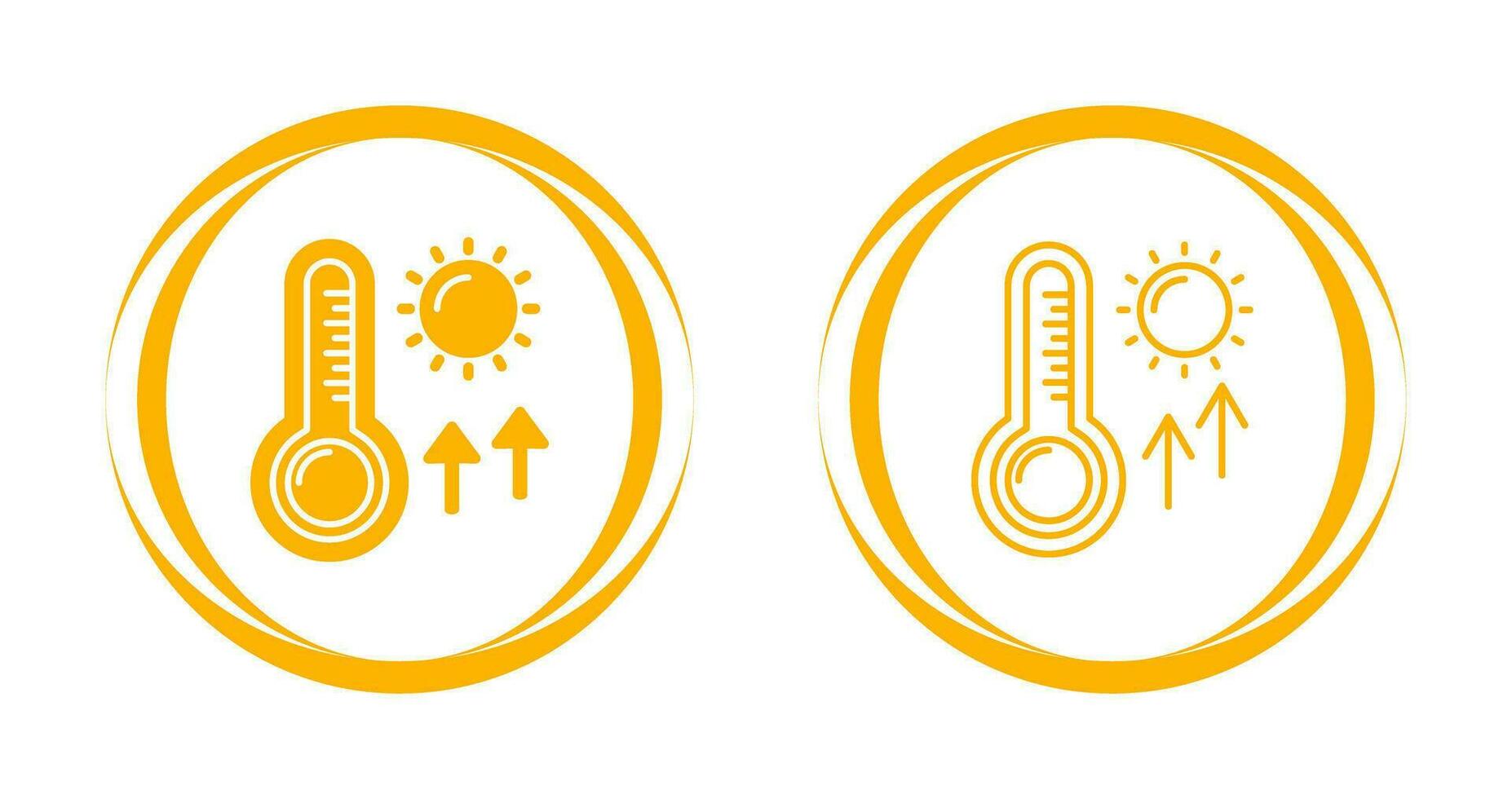 High Temperatures Vector Icon