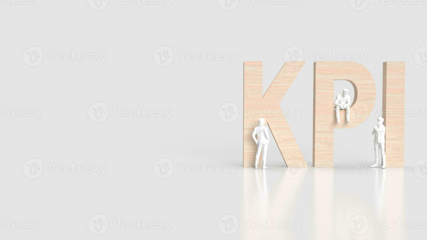 The KPI or Key Performance Indicator for Business concept 3d rendering photo