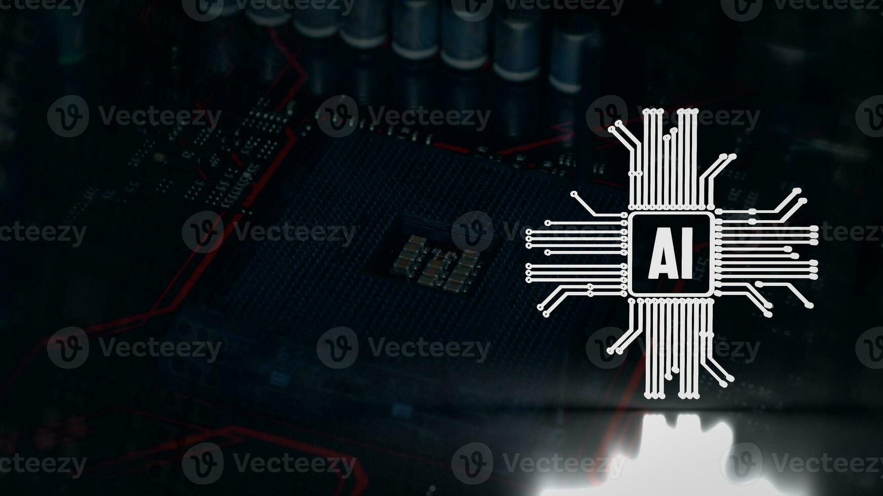 The ai or Artificial Intelligence image for technology  concept 3d rendering photo