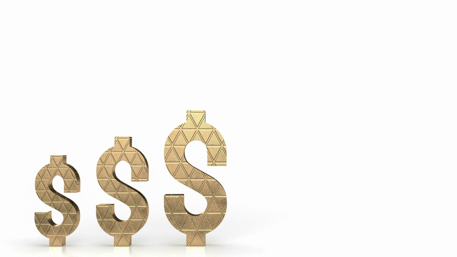 The dollar symbol for Usa business 3d rendering photo