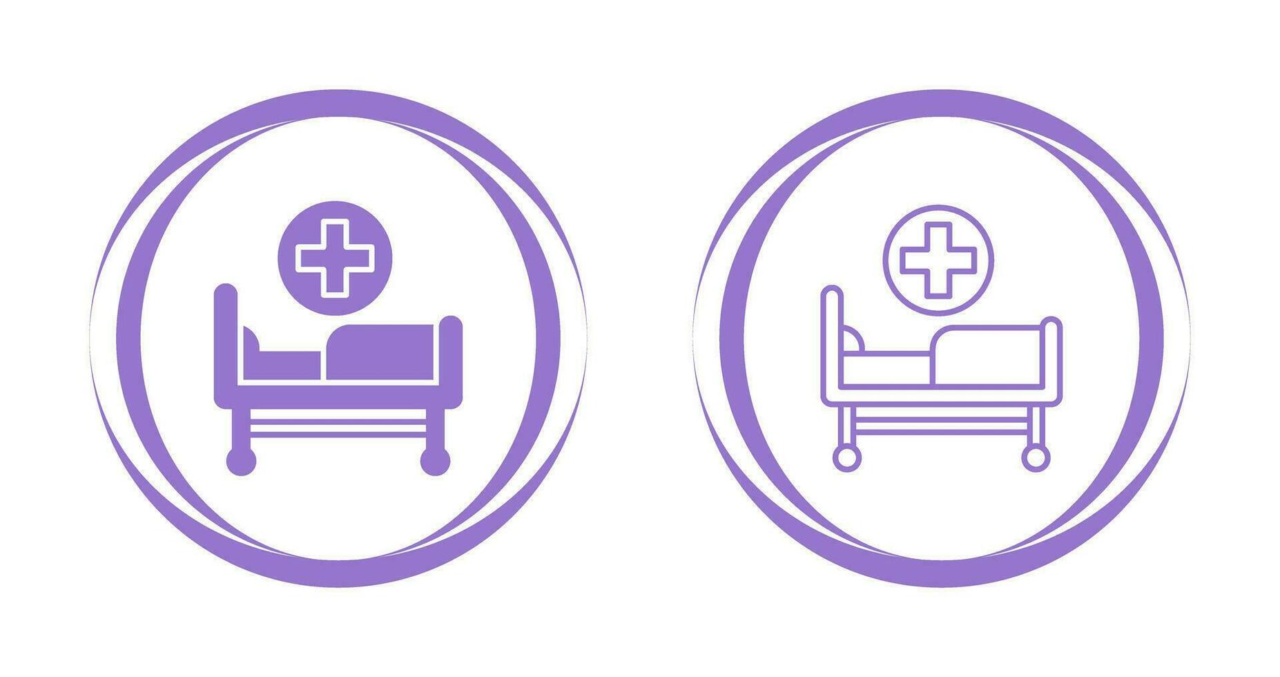 Hospital Bed Vector Icon