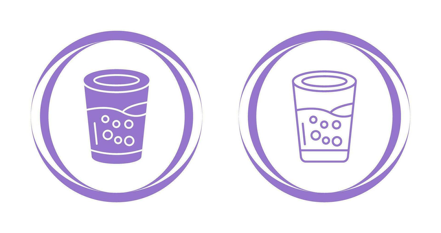 icono de vector de vaso de agua