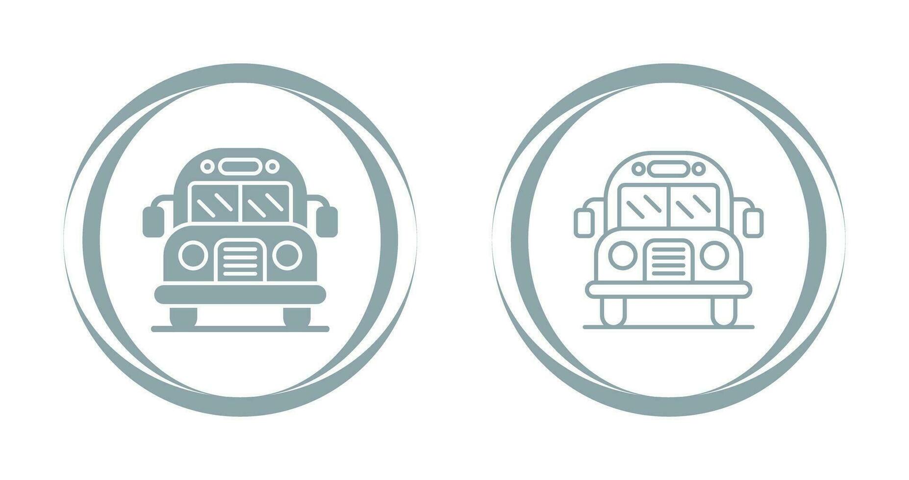 School Bus Vector Icon