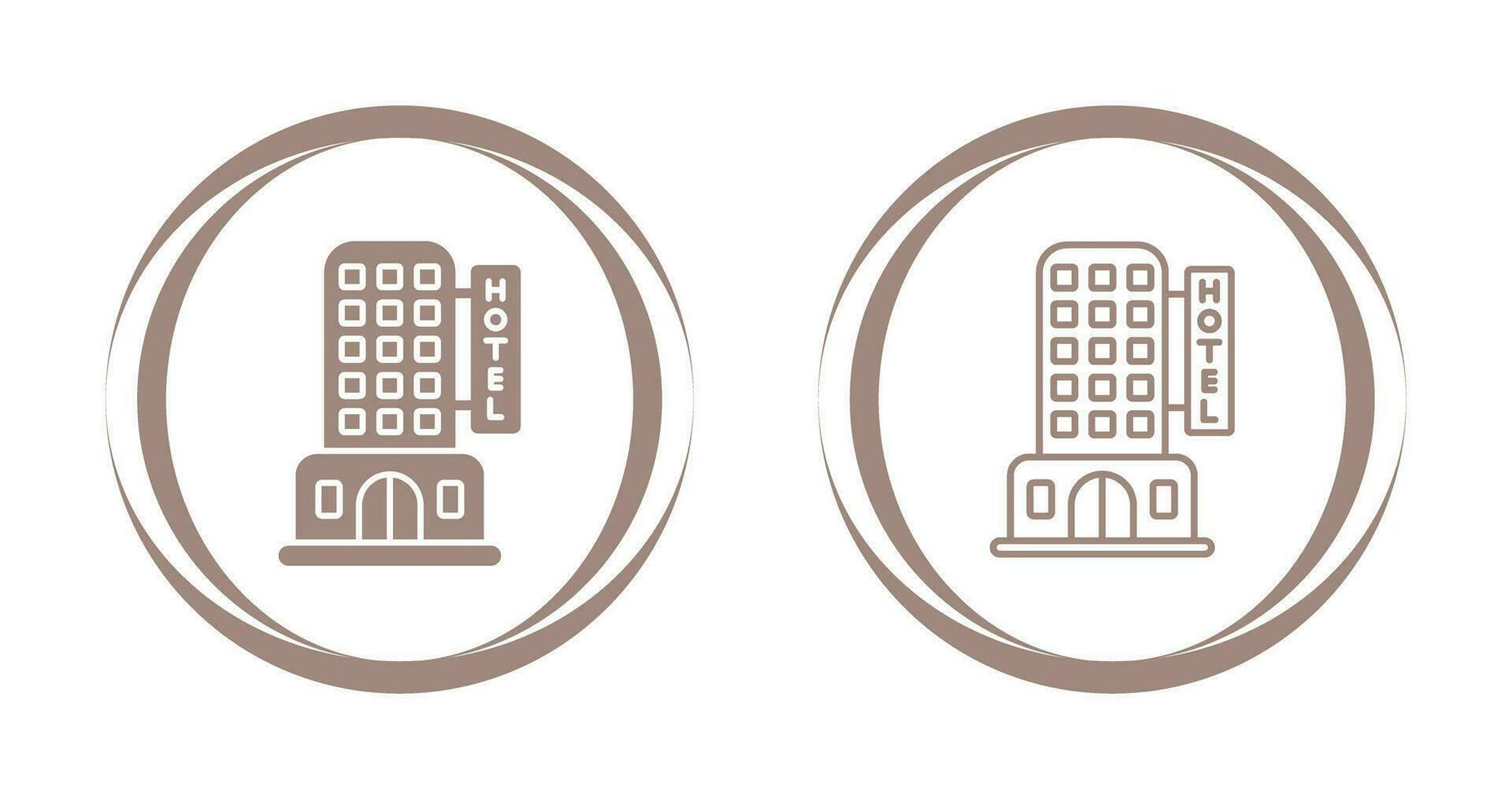 icono de vector de hotel