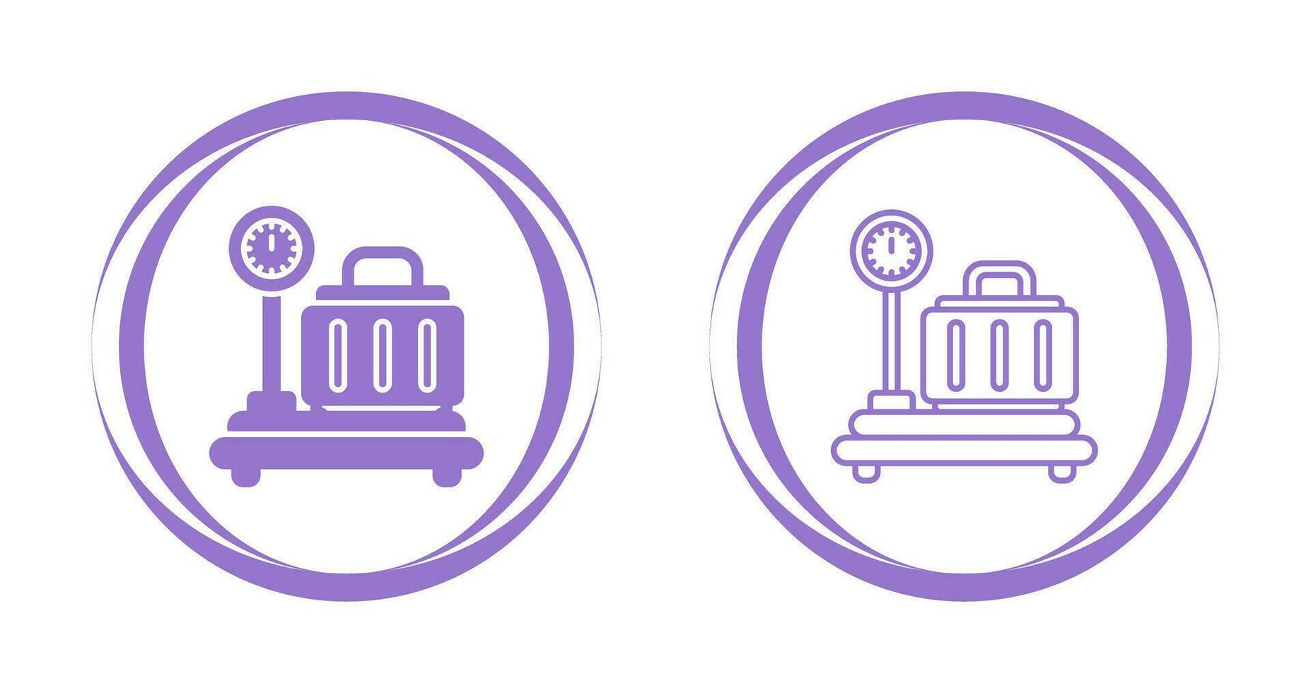 Luggage Scale Vector Icon