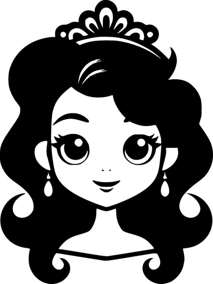 Princess, Minimalist and Simple Silhouette - Vector illustration