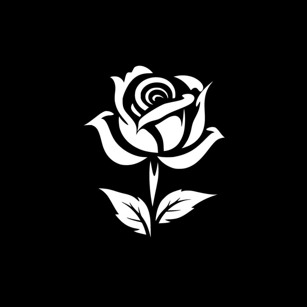 Rose - High Quality Vector Logo - Vector illustration ideal for T-shirt graphic