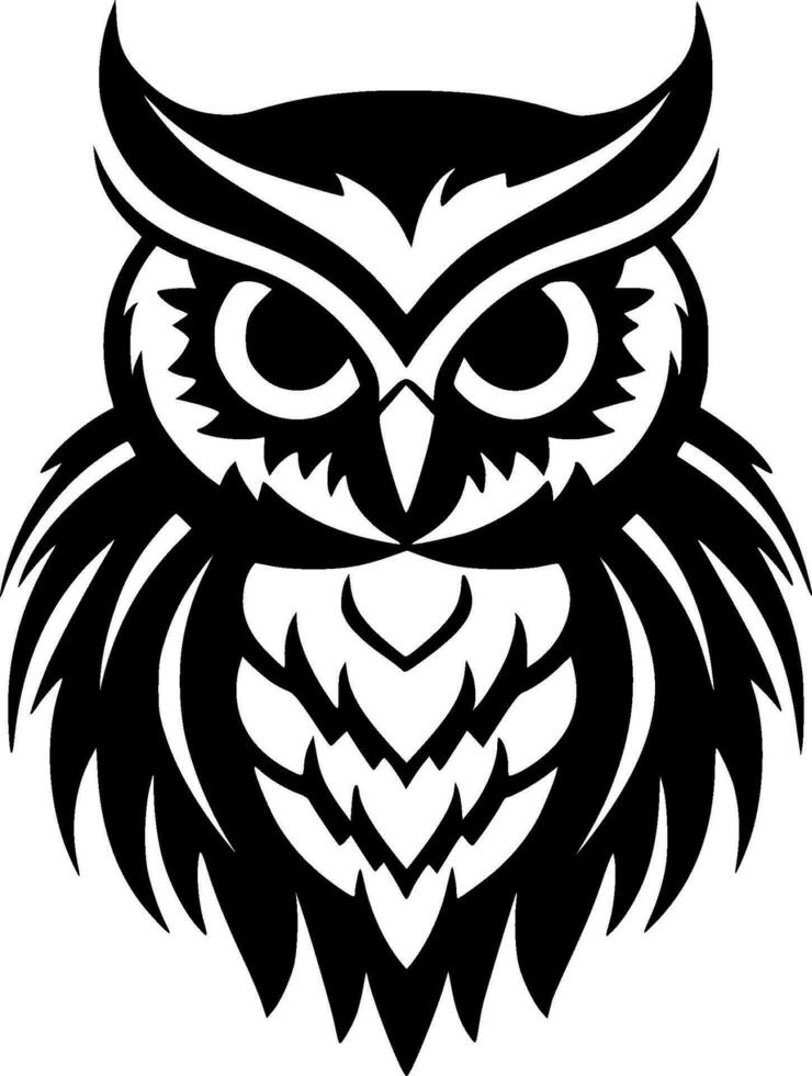 Owl - Minimalist and Flat Logo - Vector illustration