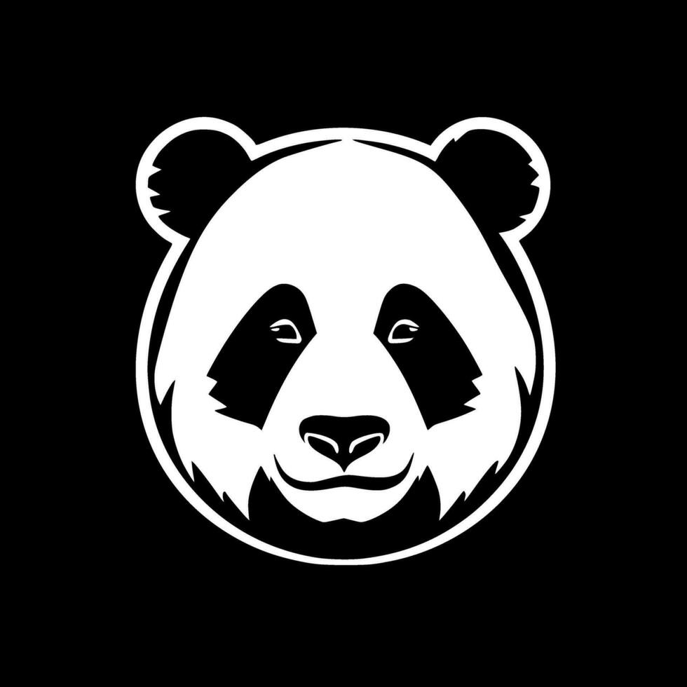Panda - Minimalist and Flat Logo - Vector illustration