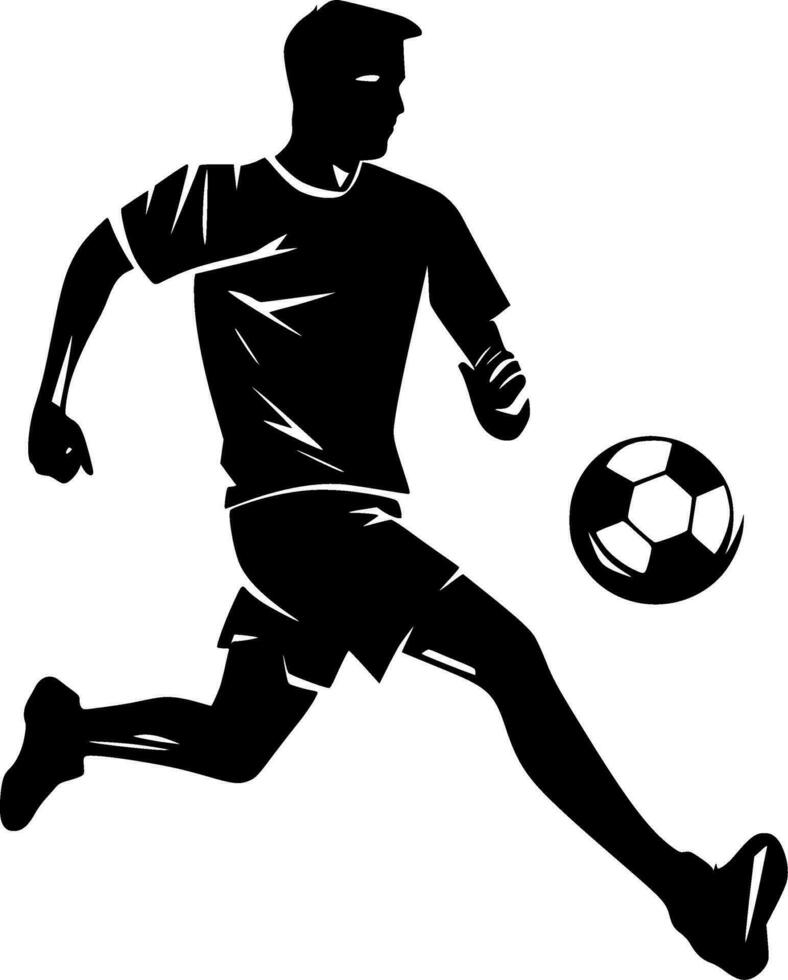 Football - Minimalist and Flat Logo - Vector illustration