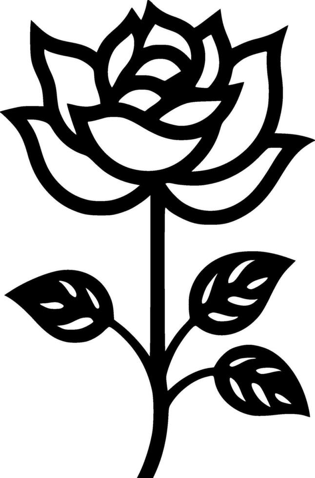 Flowers - Minimalist and Flat Logo - Vector illustration