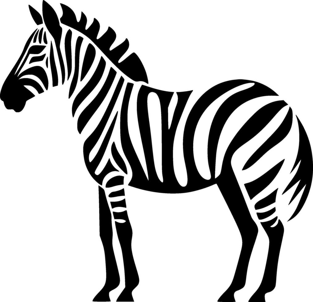 Zebra - High Quality Vector Logo - Vector illustration ideal for T-shirt graphic