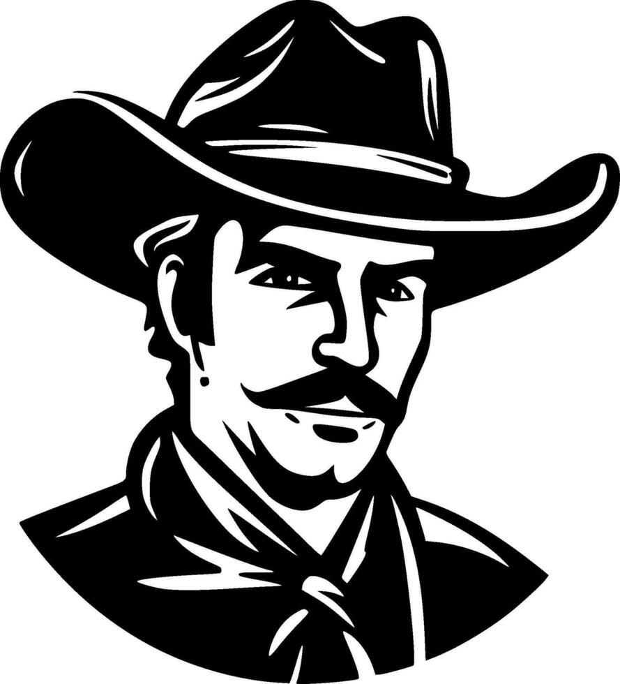Western, Minimalist and Simple Silhouette - Vector illustration