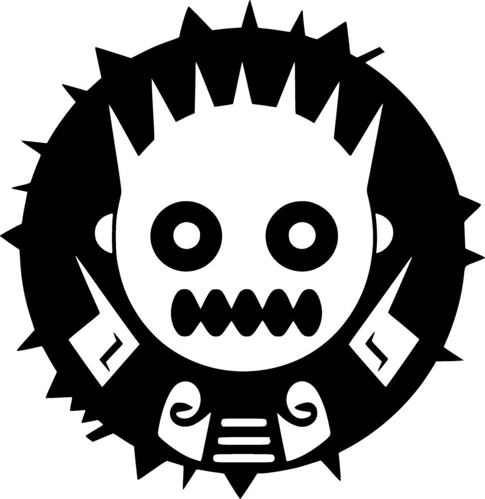 War, Black and White Vector illustration