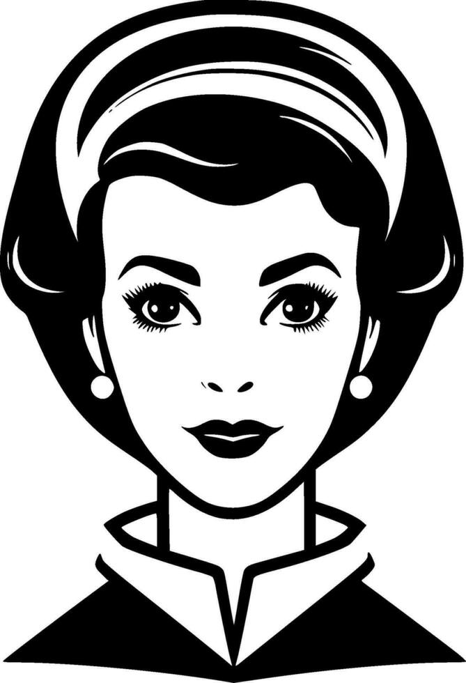 Nurse - Minimalist and Flat Logo - Vector illustration