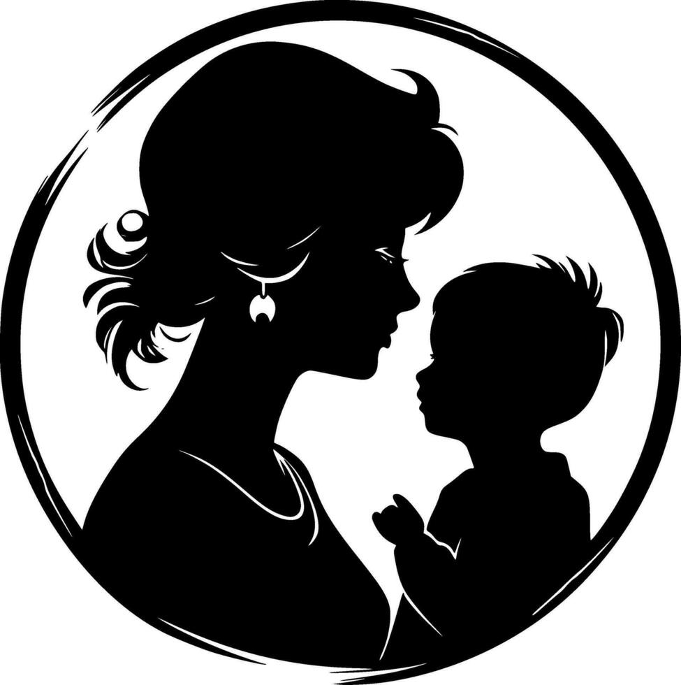 Mom - High Quality Vector Logo - Vector illustration ideal for T-shirt graphic