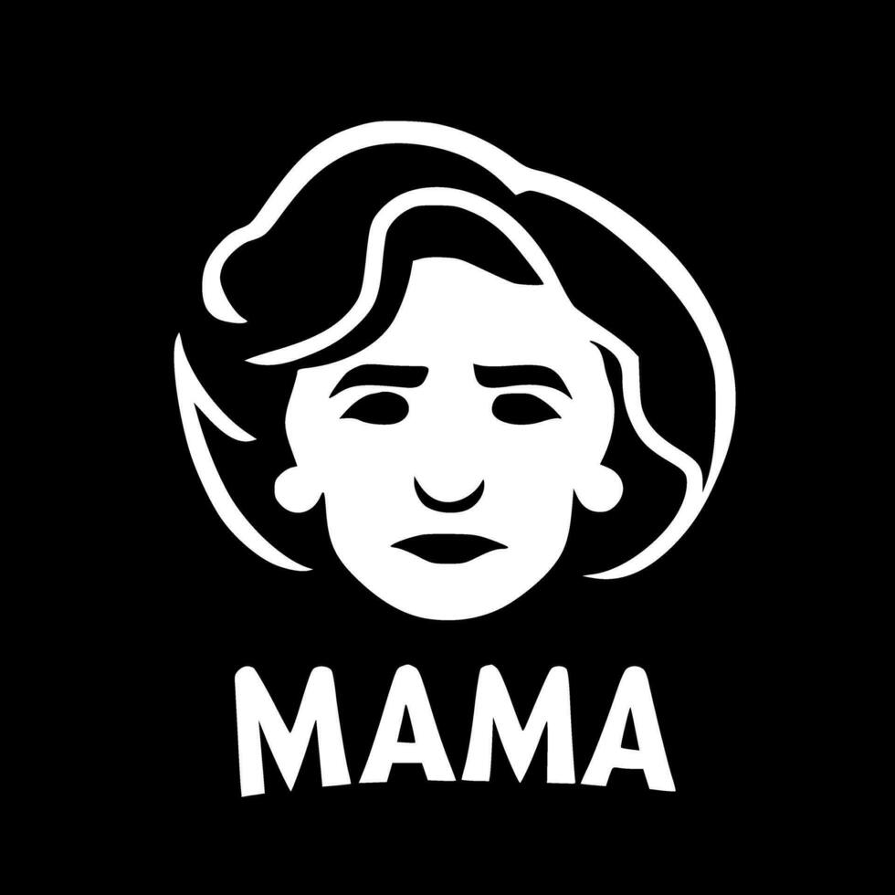 mamá - alto calidad vector logo - vector ilustración ideal para camiseta gráfico