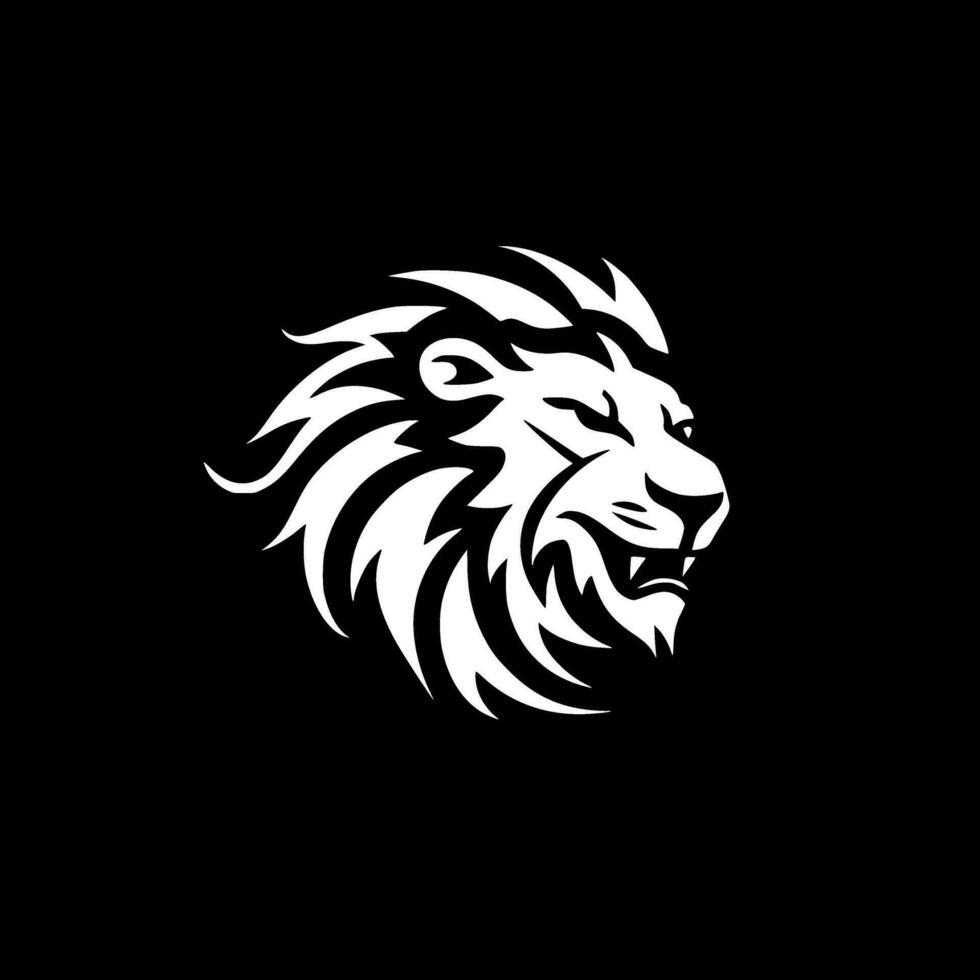 Lion - Minimalist and Flat Logo - Vector illustration