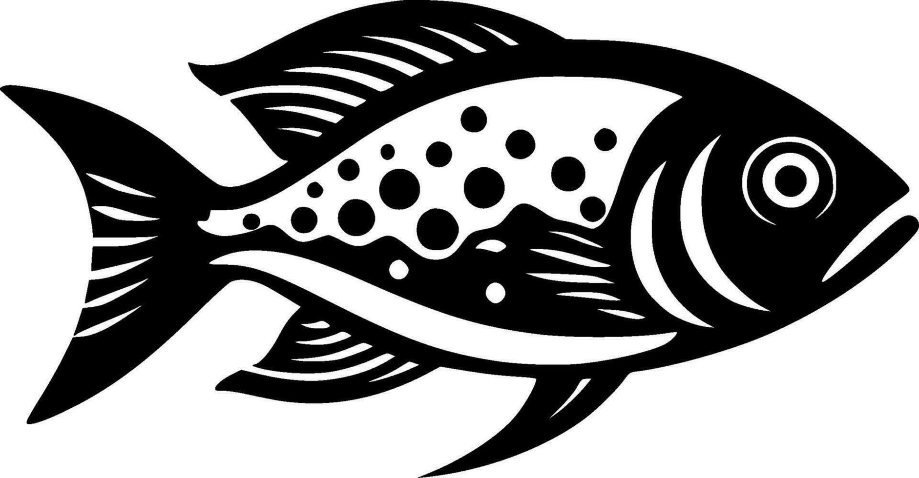 Fish - High Quality Vector Logo - Vector illustration ideal for T-shirt graphic