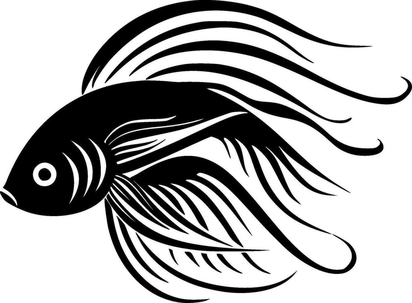 Fish - High Quality Vector Logo - Vector illustration ideal for T-shirt graphic