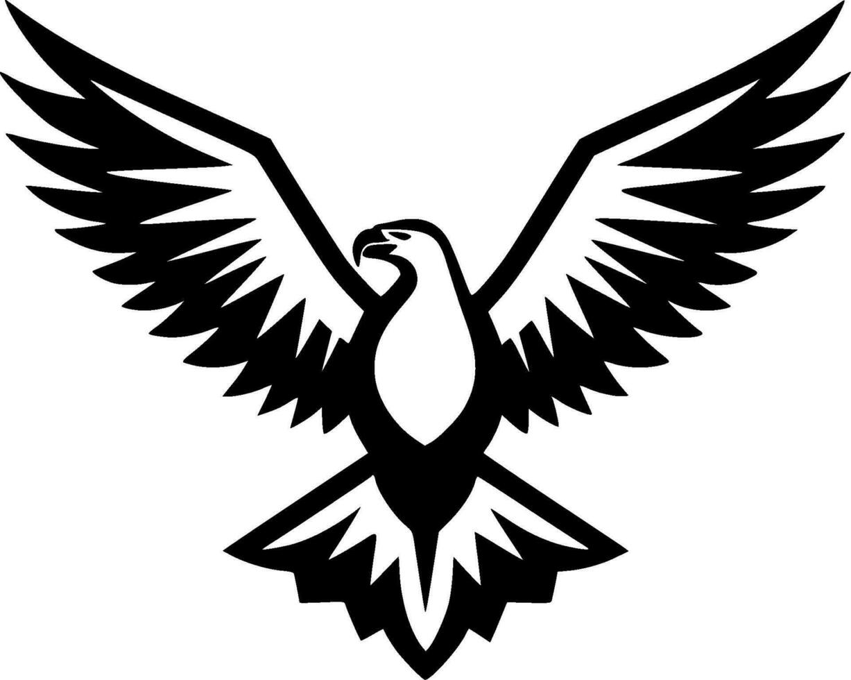 Eagle, Minimalist and Simple Silhouette - Vector illustration