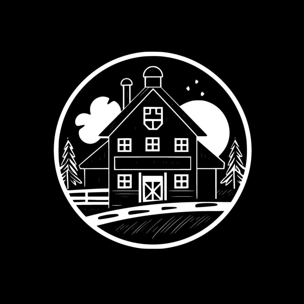 Farmhouse - High Quality Vector Logo - Vector illustration ideal for T-shirt graphic