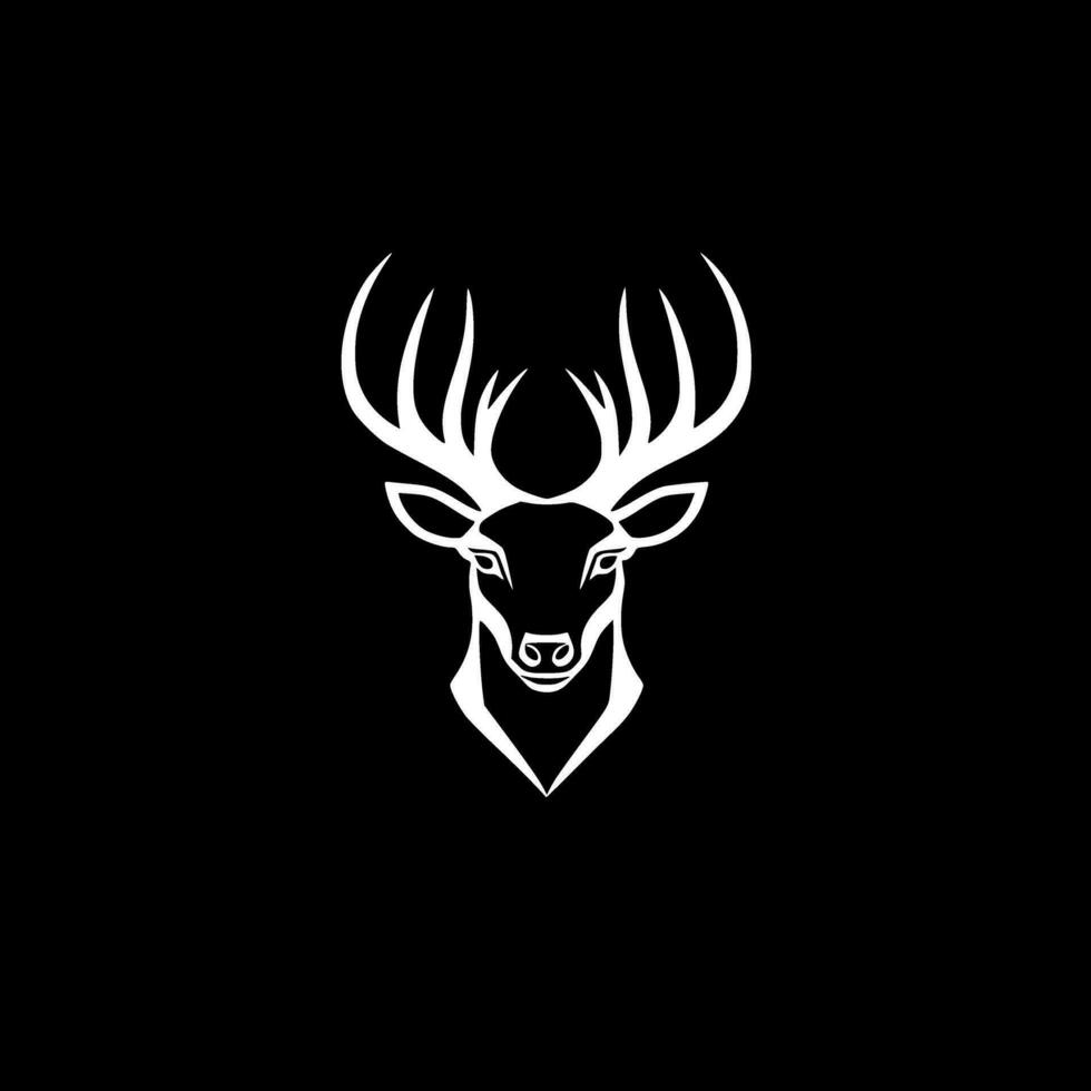 Dear, Black and White Vector illustration