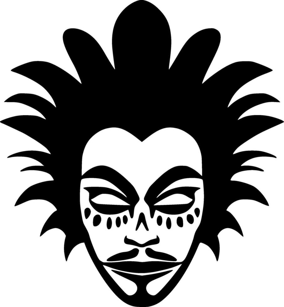 Clown - Minimalist and Flat Logo - Vector illustration
