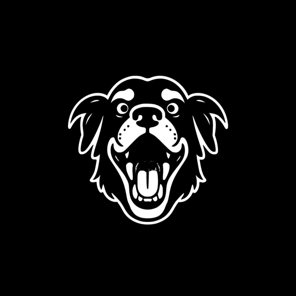 Dog - Minimalist and Flat Logo - Vector illustration
