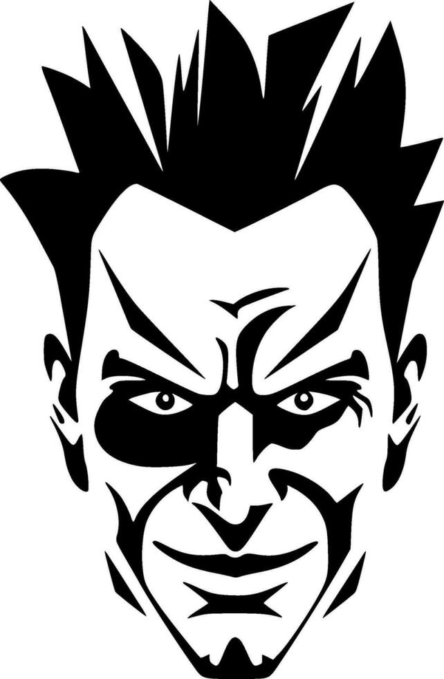 Clown - Minimalist and Flat Logo - Vector illustration
