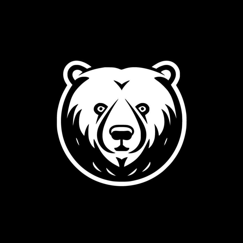 Bear, Minimalist and Simple Silhouette - Vector illustration