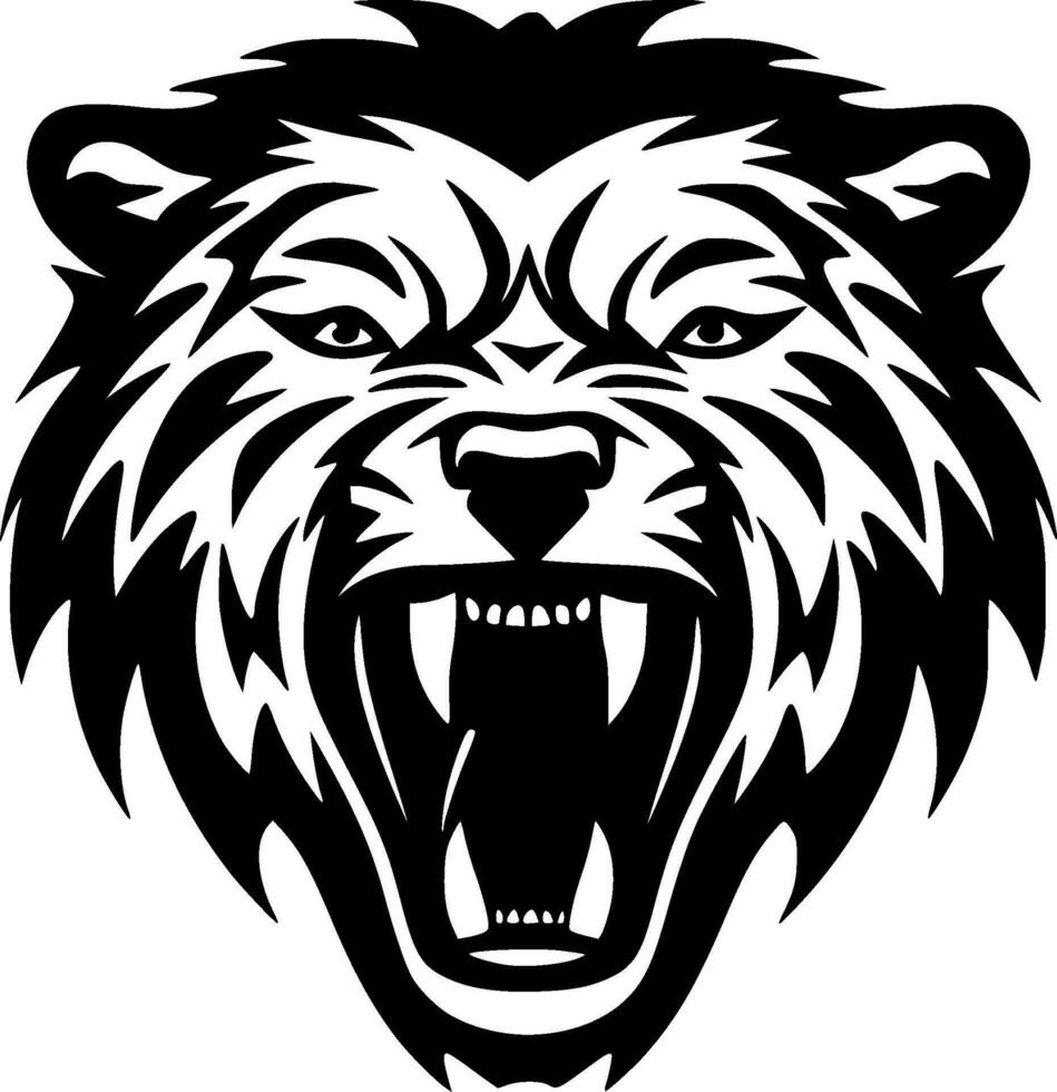 Bear - Minimalist and Flat Logo - Vector illustration