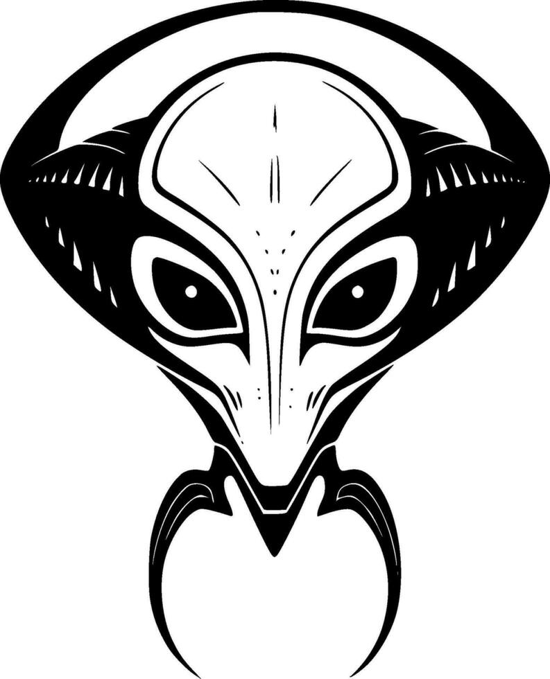 Alien - High Quality Vector Logo - Vector illustration ideal for T-shirt graphic