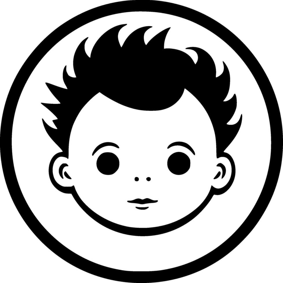 Baby - Minimalist and Flat Logo - Vector illustration
