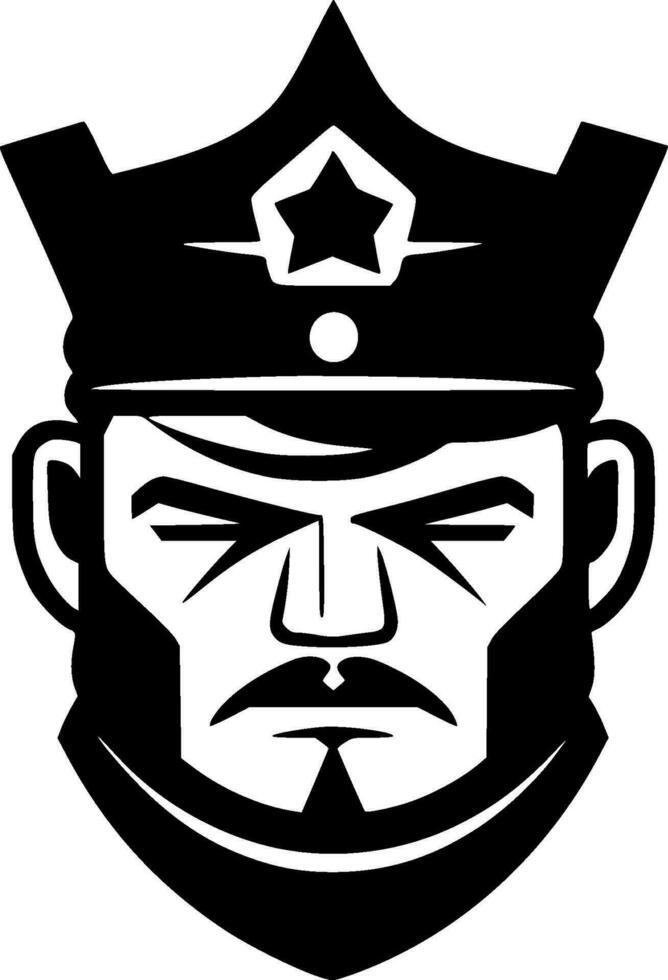 Ejército - minimalista y plano logo - vector ilustración