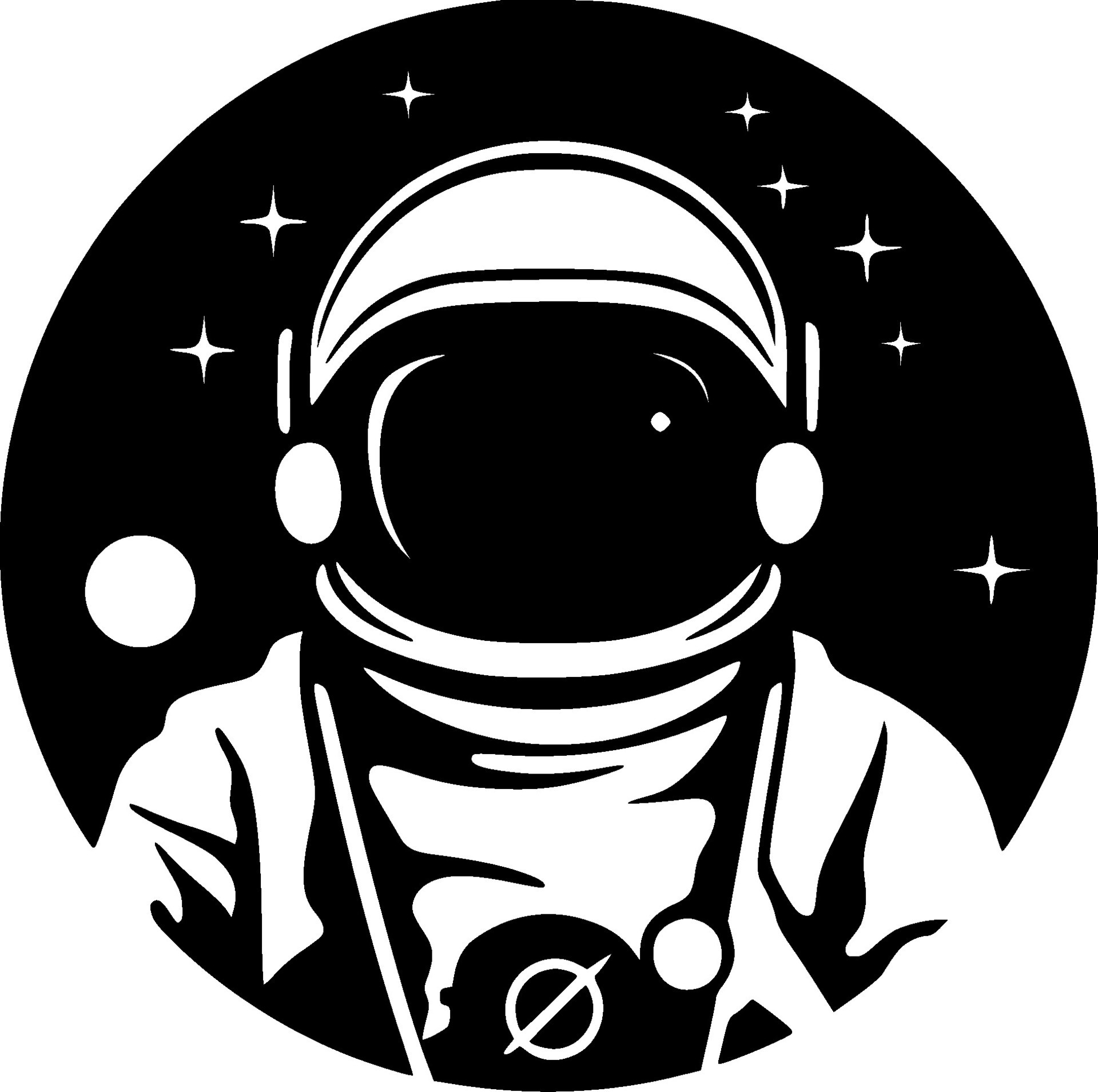 Astronaut, Black and White Vector illustration 28808181 Vector Art at