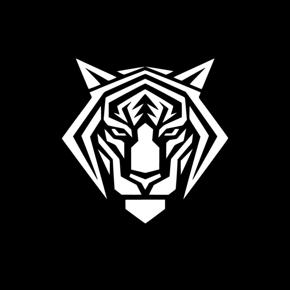 Tiger, Black and White Vector illustration 28808182 Vector Art at Vecteezy
