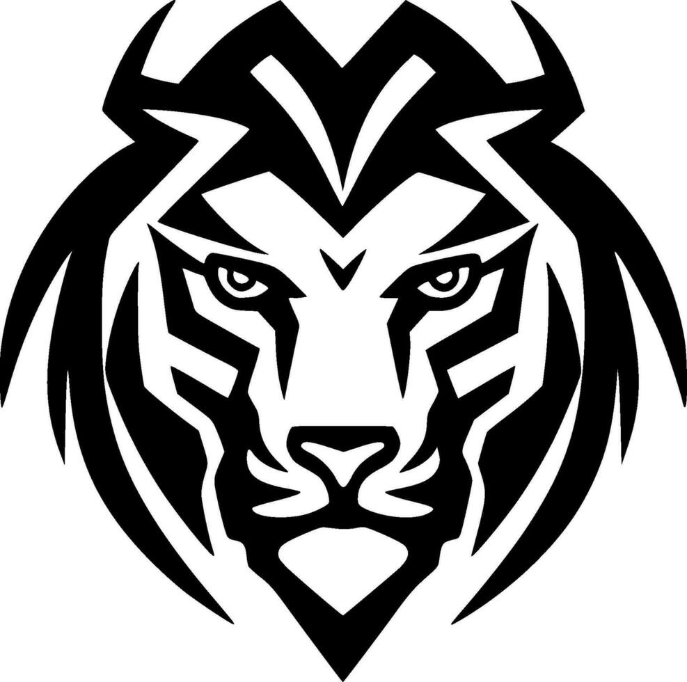Tiger - Minimalist and Flat Logo - Vector illustration