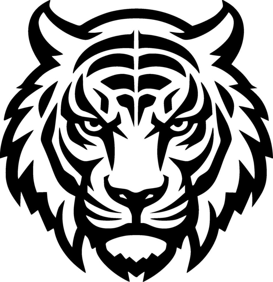 Tiger - Minimalist and Flat Logo - Vector illustration