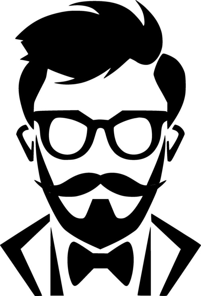 Teacher - Black and White Isolated Icon - Vector illustration