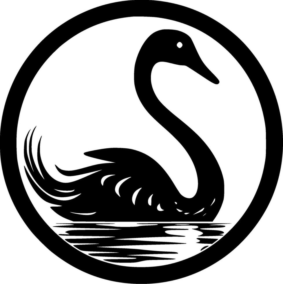 cisne - alto calidad vector logo - vector ilustración ideal para camiseta gráfico