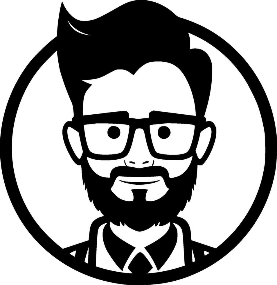 profesor - minimalista y plano logo - vector ilustración